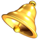 100 burning hot buy bonus gold bell symbol icon
