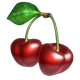 100 burning hot buy bonus red cherries symbol icon