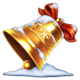 100 sevens santa christmas bell symbol icon