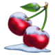 100 sevens santa snow cherries symbol icon