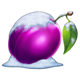 100 sevens santa snowy plum symbol icon