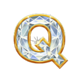 101 diamonds diamond q symbol icon