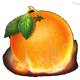 20 fire fruits orange symbol icon