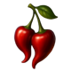 243 chili cherry chili symbol icon