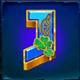 24k gold shamrock on j symbol icon