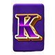24k gold tiger k symbol icon
