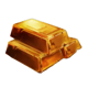 3 combo piggy gold bars symbol icon