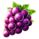 3 frozen crowns purple grapes symbol icon