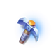 3 gold seeker pick axe symbol icon