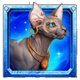 3 pharaohs sphynx cat symbol icon
