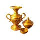 3 pots of wishes pots symbol icon