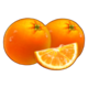 3 royal coins hold and win oranges symbol icon