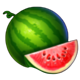 3 wild jokers carnival watermelon symbol icon