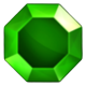 3 wild lions green gem symbol icon