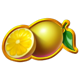 3x3 royal piggy hold the spin gold lemon symbol icon