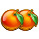 3x5 hold the spin oranges symbol icon