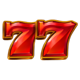 3x5 hold the spin red sevens symbol icon