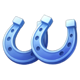 3x5 joker hold the spin blue horseshoes symbol icon