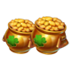 3x5 patrick hold the spin gold pots symbol icon