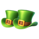 3x5 patrick hold the spin leprechaun hats symbol icon