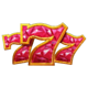 3x wow wheels 777 symbol icon