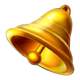 40 burning hot buy bonus gold bell symbol icon