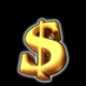 40 shining crown bell link scatter 1 symbol icon