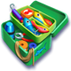 4 fantastic fish box symbol icon