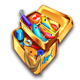 4 fantastic fish gold box symbol icon