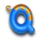 4 fantastic fish gold dream drop q symbol icon