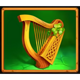 4 pots riches hold and win harp symbol icon