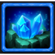 4 wild riches blue crystals symbol icon