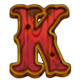 4tp guns n gold k symbol icon