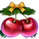 5 christmas fruits cherry symbol icon