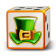 5 leprechaun roll clover chance hat symbol icon