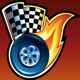 5 reel drive race symbol icon