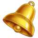 7777 bonus combo gold bell symbol icon