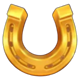 7777 bonus combo gold horseshoe symbol icon