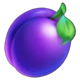 7777 bonus combo purple plum symbol icon
