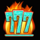 7 hot 7 seven symbol icon