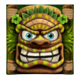 8 balls of fire blazing bounty tiki mask symbol icon