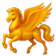 9 thunderbolts gold pegasus symbol icon
