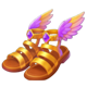 9 thunderbolts winged sandals symbol icon
