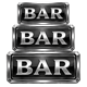 ace coins bar 3 symbol icon