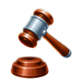 advance to gold gavel symbol icon