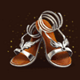 age of the gods goddess of wisdom sandals symbol icon