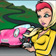 agent jane blonde driver symbol icon