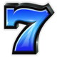 amped up 7 blue symbol icon