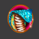 apple temptation snake symbol icon