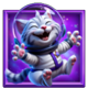 astro pets hold and win cat astronaut symbol icon